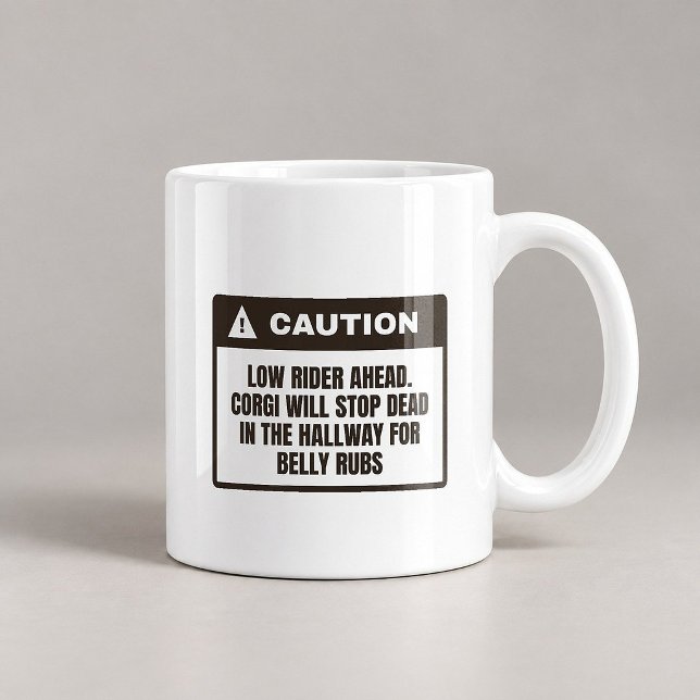 Caneca de Café Engraçada Parar no Corredor para Be (Criador carregado)