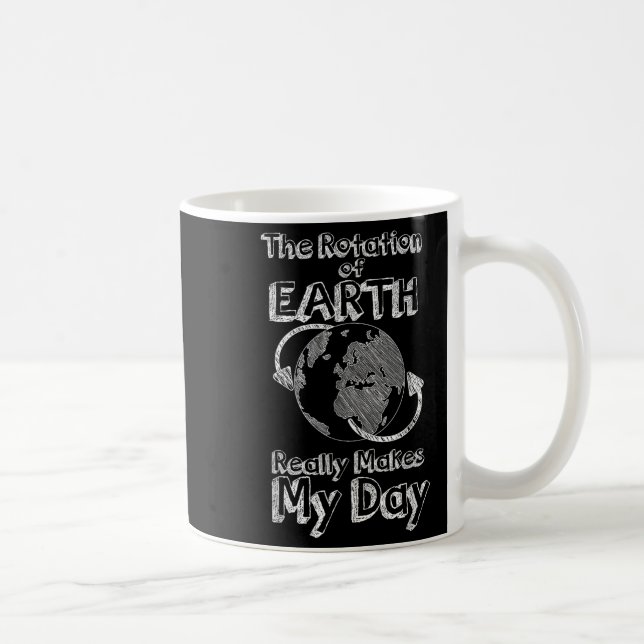 Caneca De Café Engraçada Rotação Científica Da Terra Realmente Fa (Direita)
