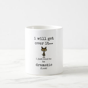 Caneca de café engraçada, sarcástica e dramática