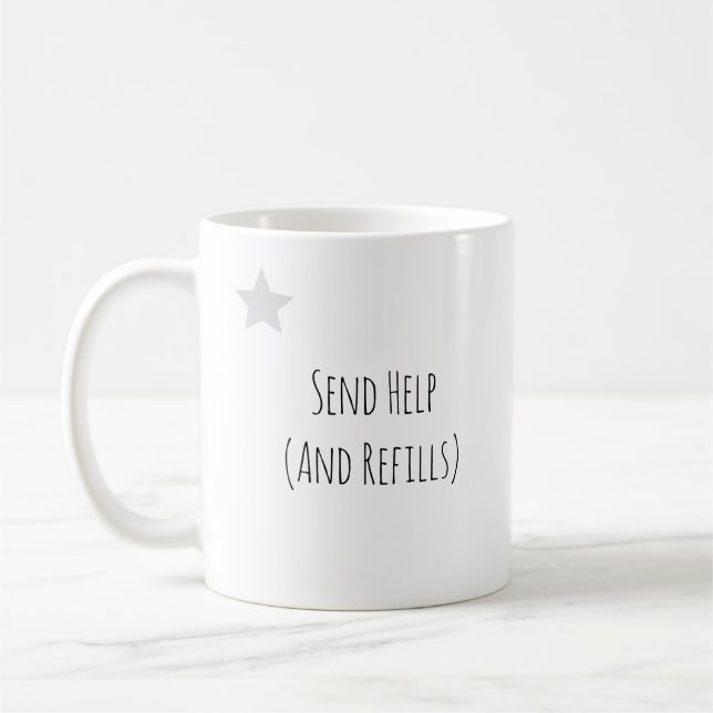 Caneca de Café Engraçada, Trabalho de Escritório S (Esquerda)