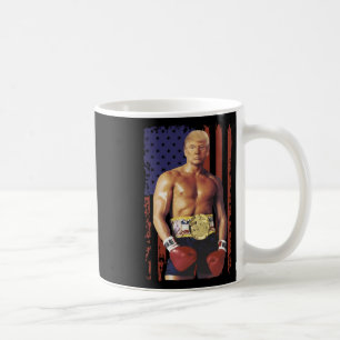Caneca De Café Engraçada Trump Rocky Boxer Memer Boxer USA Flag P