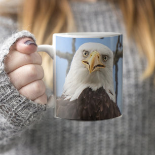 Caneca De Café Engraçada Vida Selvagem Balda Americana