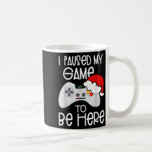 Caneca De Café Engraçadas Citações De Natal Eu Parei Meu Jogo Par