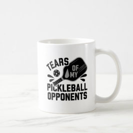 Caneca De Café Engraçadas lágrimas da minha tipografia dos oposit