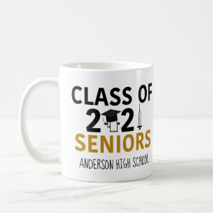 Caneca De Café Engraçado 2021 Graduação Pandêmica Classe de Mais