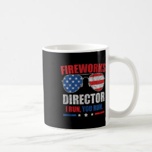 Caneca De Café Engraçado 4º De Julho Diretor De Fogos De Artifíci