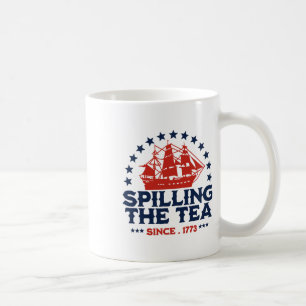 Caneca De Café Engraçado 4 De Julho Esmagando O Chá Desde 1773 Qu