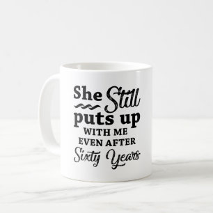 Caneca De Café Engraçado 60º aniversário de casamento