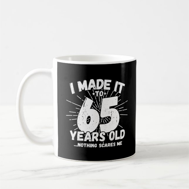 Caneca De Café Engraçado 65º aniversário Citação Sarcástica 65 an (Esquerda)