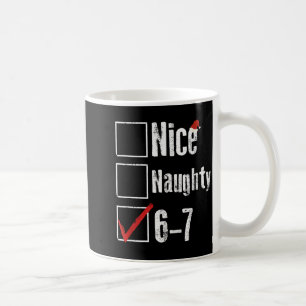 Caneca De Café Engraçado 6-7 Meme Legal Travesso 67 Natal Rotação