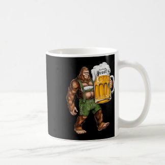 Caneca De Café Engraçado alemão Bigfoot Sasquatch Lederhose