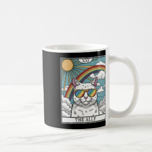Caneca De Café Engraçado Ally Cat Sunvidles Lgbtq Gay Lésbica Biu