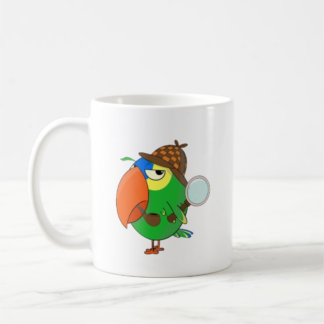 Caneca De Café Engraçado Amazônia Papagaio (Esquerda)
