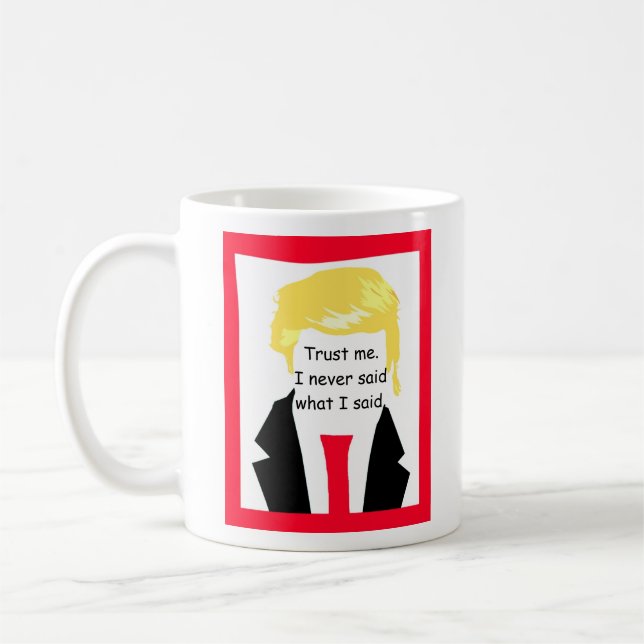 Caneca De Café Engraçado Anti Trump Vote Souvenir Coletivo (Esquerda)