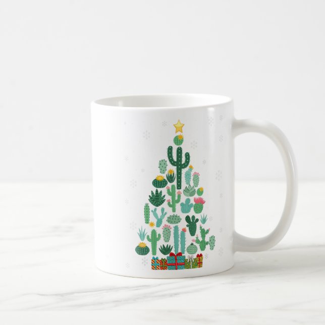 Caneca De Café Engraçado Árvore de Natal Bem Suculta Gardener Cac (Direita)
