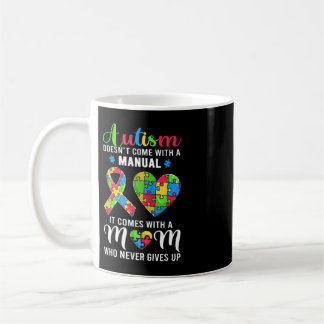 Caneca De Café Engraçado Autismo Mamãe Camisa Para Mulheres. Este