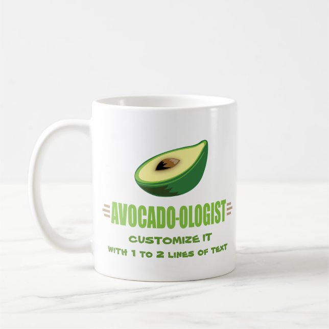 Caneca De Café Engraçado, Avocado Lover (Esquerda)