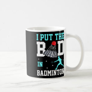 Caneca De Café Engraçado Badminton Design - Ich Caixa Das Bad No