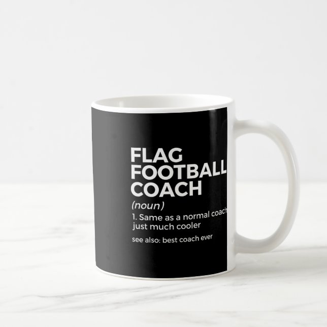 Caneca De Café Engraçado Bandeira Futebol Coach Definição Melhor  (Direita)