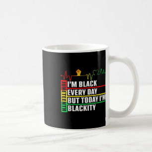 Caneca De Café Engraçado Batido de Coração Blackity Black Junetee