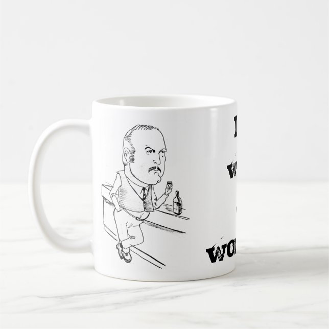 Caneca De Café Engraçado bebendo (Esquerda)