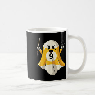 Caneca De Café Engraçado Billiard Fantasma Pumpkin Boo Halloween 