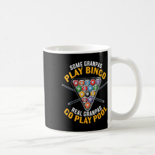 Caneca De Café Engraçado Billiard Piscina Vovô Professional Billi