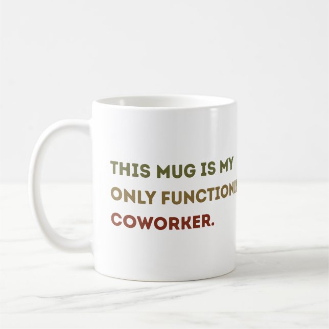 Caneca De Café Engraçado caixão de trabalho para colegas de traba (Esquerda)