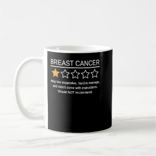 Caneca De Café Engraçado Cancer de mama Consciência 1 Cancer de c
