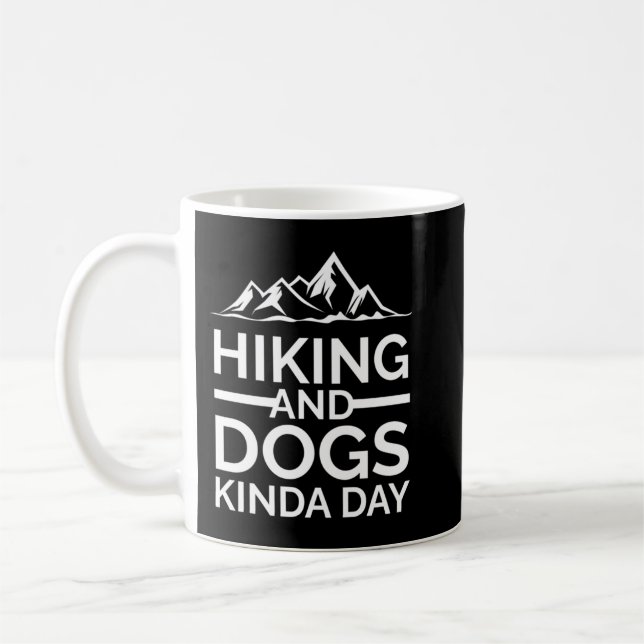 Caneca De Café Engraçado Cão de caminhada Dons do trevo (Esquerda)
