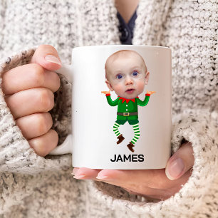 Caneca De Café Engraçado Carinha Personificada No Próximo Natal