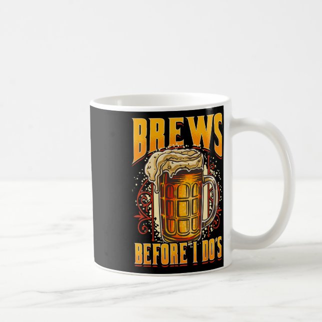 Caneca De Café Engraçado Casamento Booze Antes Que Eu Faça O Bebe (Direita)