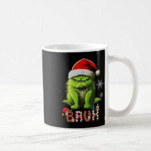 Caneca De Café Engraçado Cat Bruh Dizendo Bro