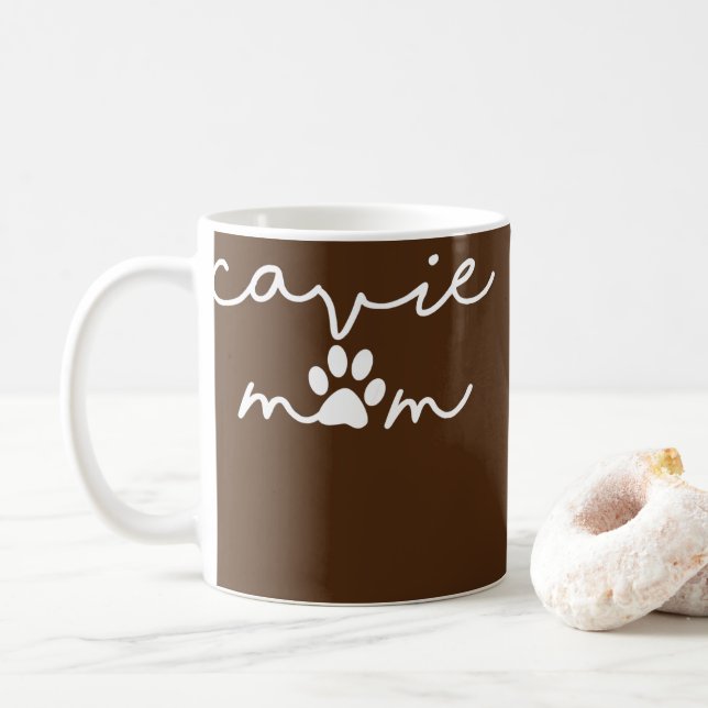Caneca De Café Engraçado Cavaleiro Rei Charles Spaniel Cachorro M (Com Donut)