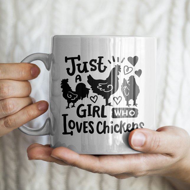 Caneca De Café Engraçado Chicken (Criador carregado)