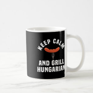 Caneca De Café Engraçado Churrasco de salsicha húngaro, humor cit
