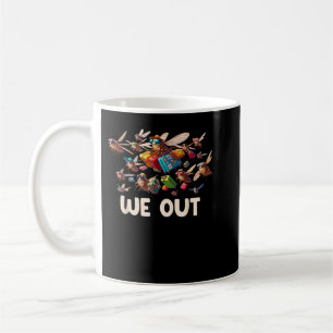 Caneca De Café Engraçado Cicada Nós Descobrimos Insetos Entomológ
