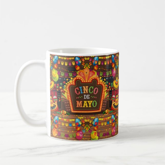 Caneca De Café engraçado Cinco de Mayo Gift (Esquerda)