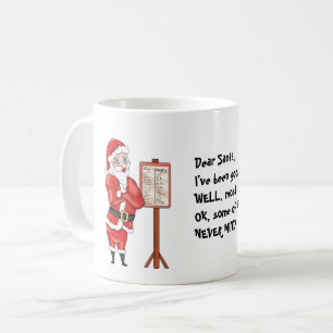 Caneca De Café Engraçado Citação de Natal Caros Papais noeis M