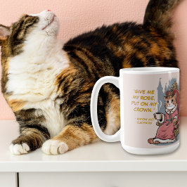Caneca De Café Engraçado Citação Gato Moderno Shakespeare