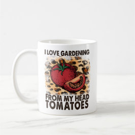 Caneca De Café Engraçado Citação Que Adoro Jardinagem De Tomates