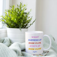 Engraçado Clube de Livro Citação Colorida Nome