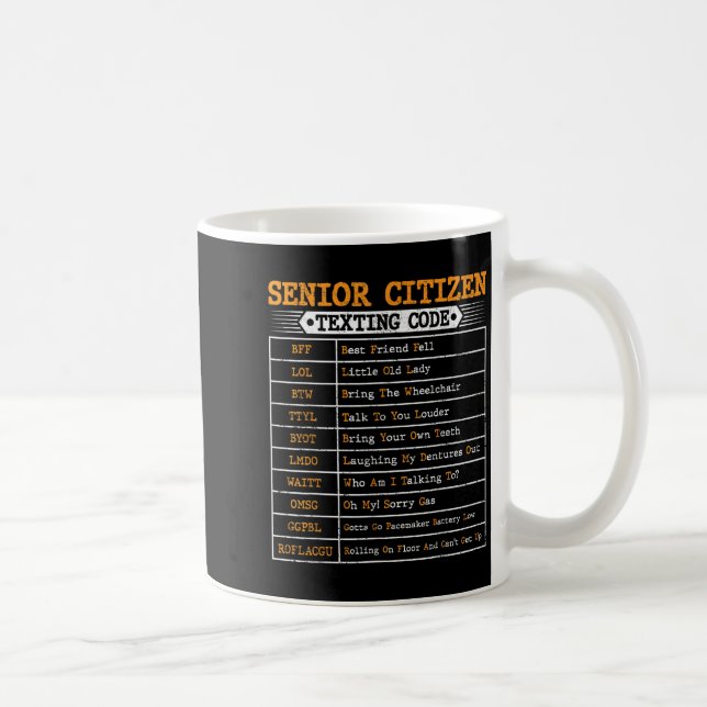 Caneca De Café Engraçado Código De Mensagens De Cidadãos Mais vel (Direita)