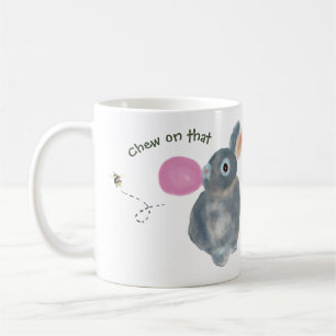 Caneca De Café Engraçado Coelho Engraçado - Ilustração do Coelho