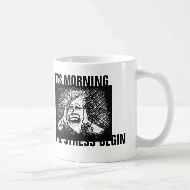 Caneca De Café Engraçado Coffee Mug, para chefe ou mãe (Direita)