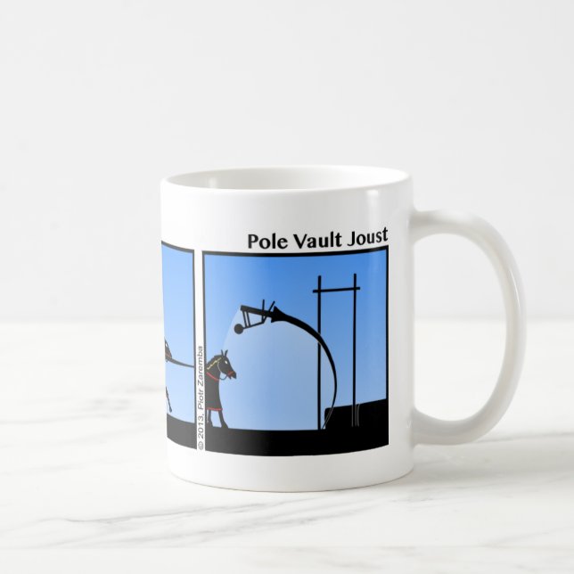 Caneca De Café Engraçado Cofre de Polos Joust Stickman Mug - 100 (Direita)