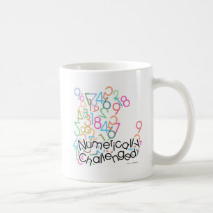 Caneca De Café Engraçado com Fobia de Matemática Numericamente De