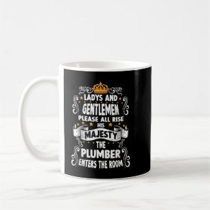 Caneca De Café Engraçado com o encanador de motif do Plumber T
