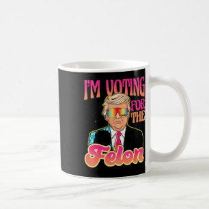 Caneca De Café Engraçado Com O Voto Cruel 4 Trump 2024 Presentes