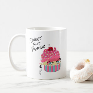 Caneca De Café Engraçado Comida Rosa Kawaii Cupcake Halloween